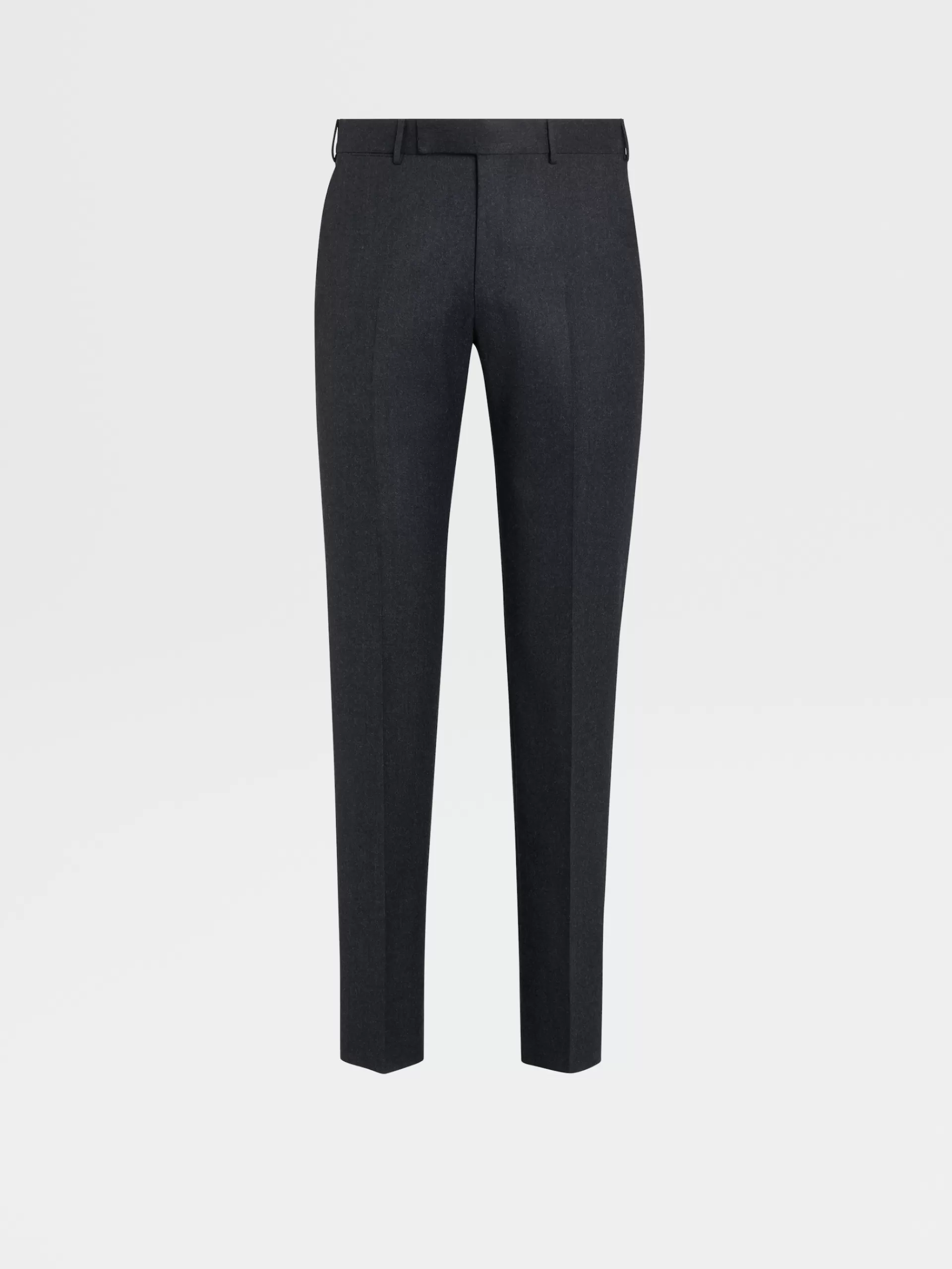 ZEGNA Calças^Calças De La Pura Cinzento Escuro Cinza-Escuro