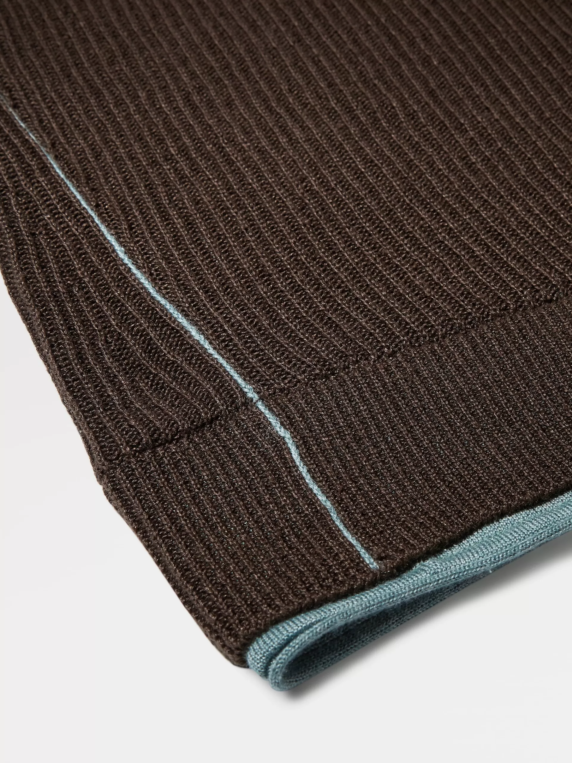 ZEGNA Malhas^Camisola De Malha Em Linho Com Gola Redonda Na Cor Verde-Tropa Claro