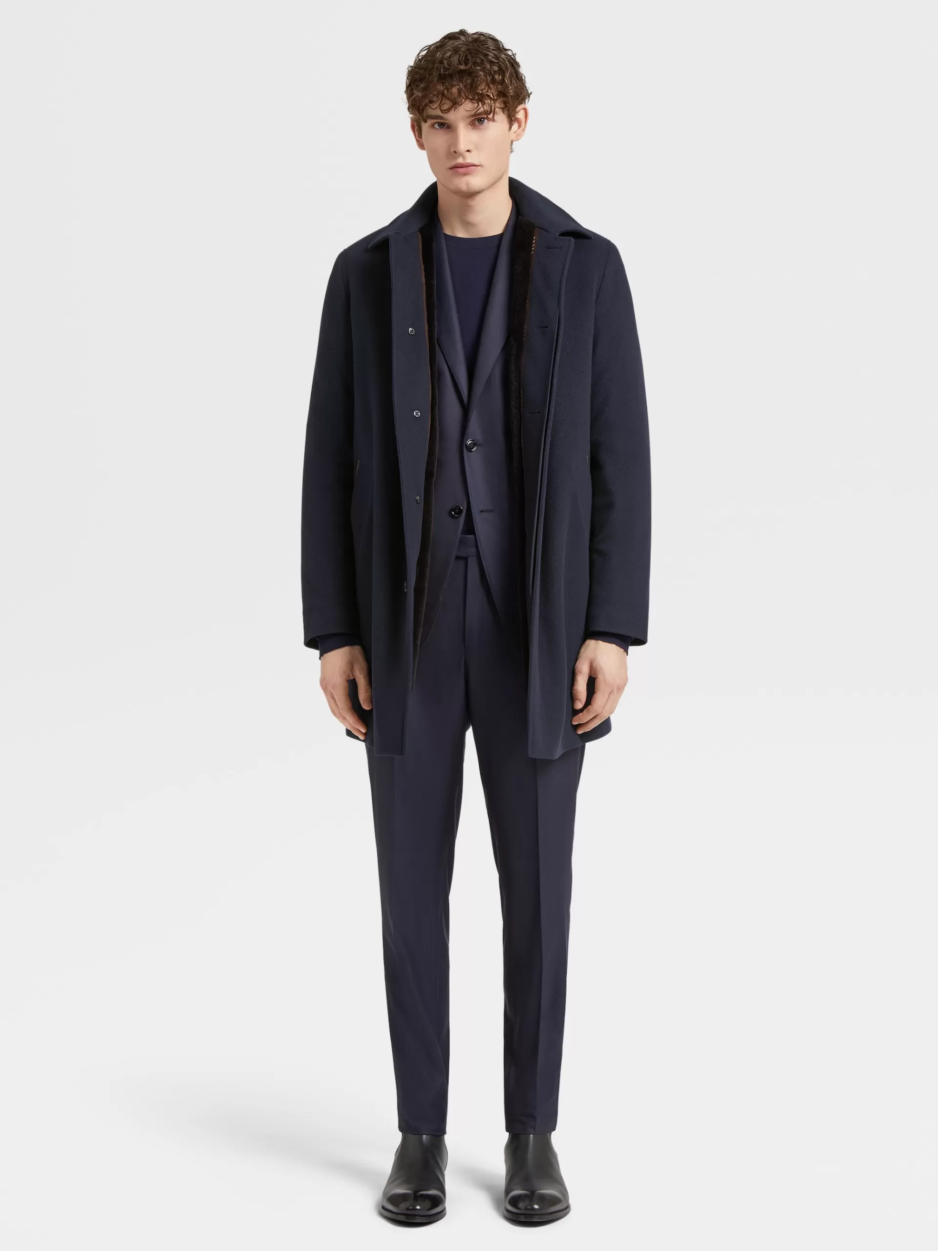 ZEGNA Fatos^Fato Em La 12Milmil12 Azul-Marinho, Drop 7 Azul-Noite
