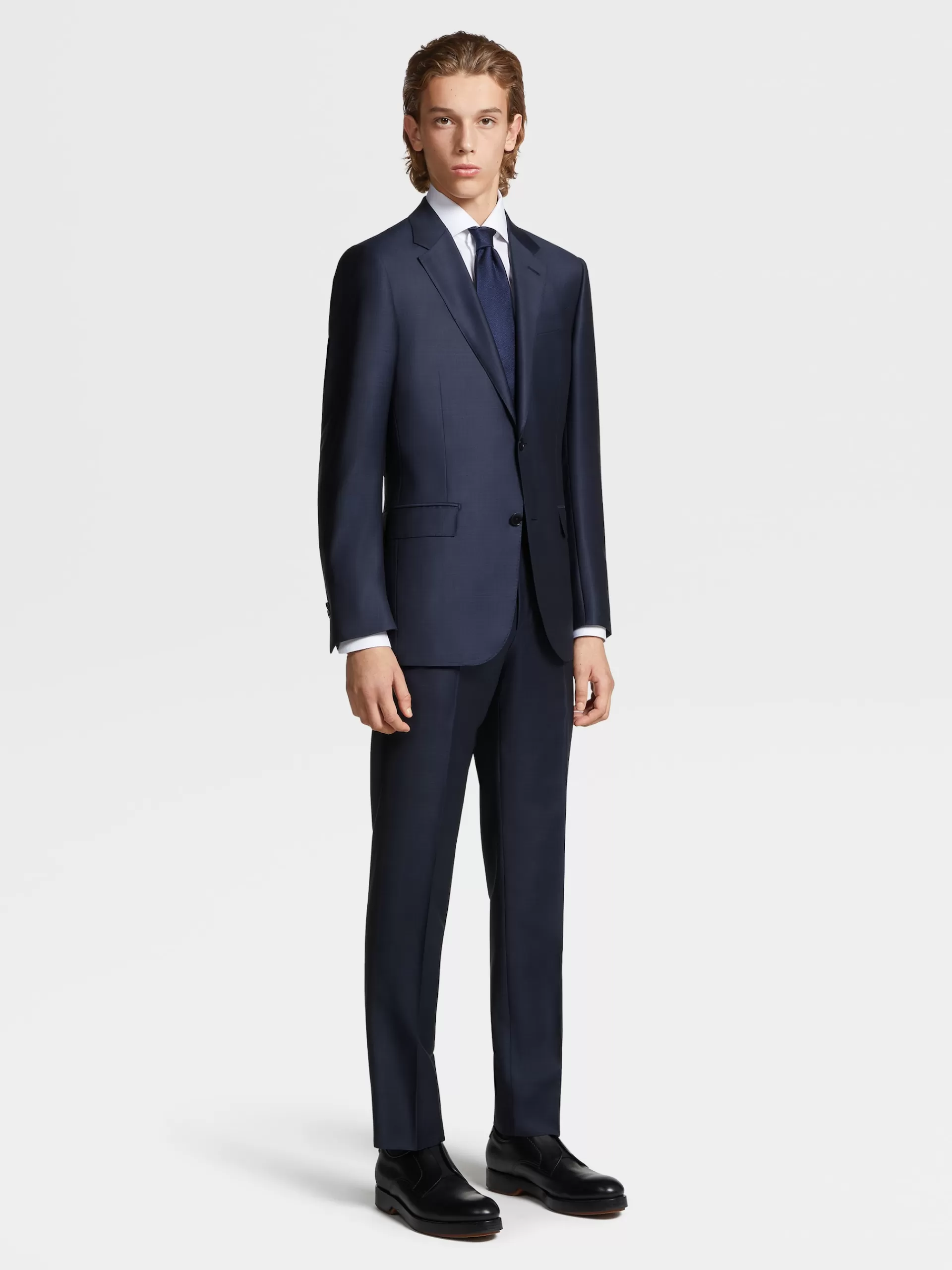 ZEGNA Fatos^Fato Em La Trofeo™ Principe De Gales Azul-Escuro