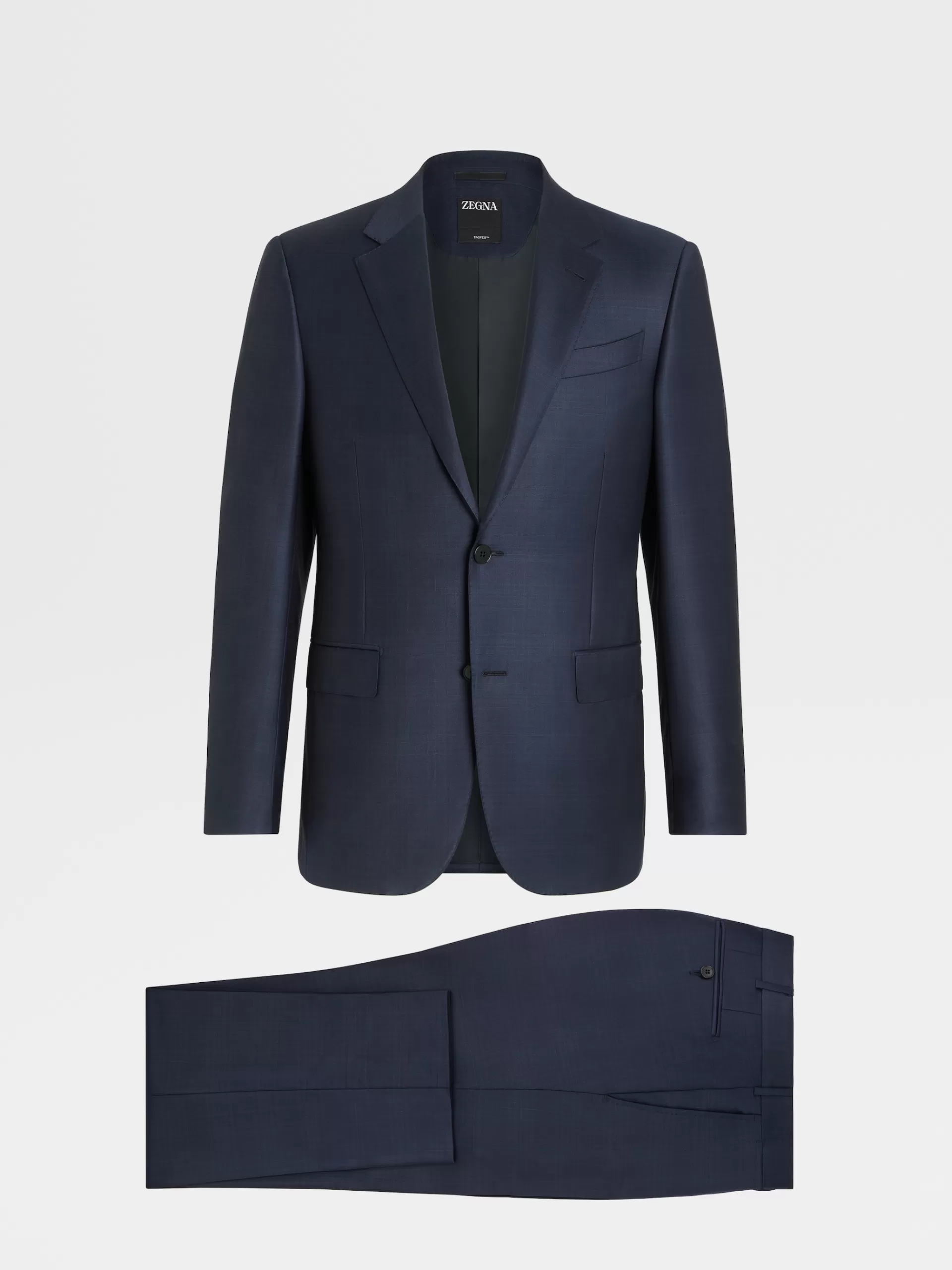 ZEGNA Fatos^Fato Em La Trofeo™ Principe De Gales Azul-Escuro
