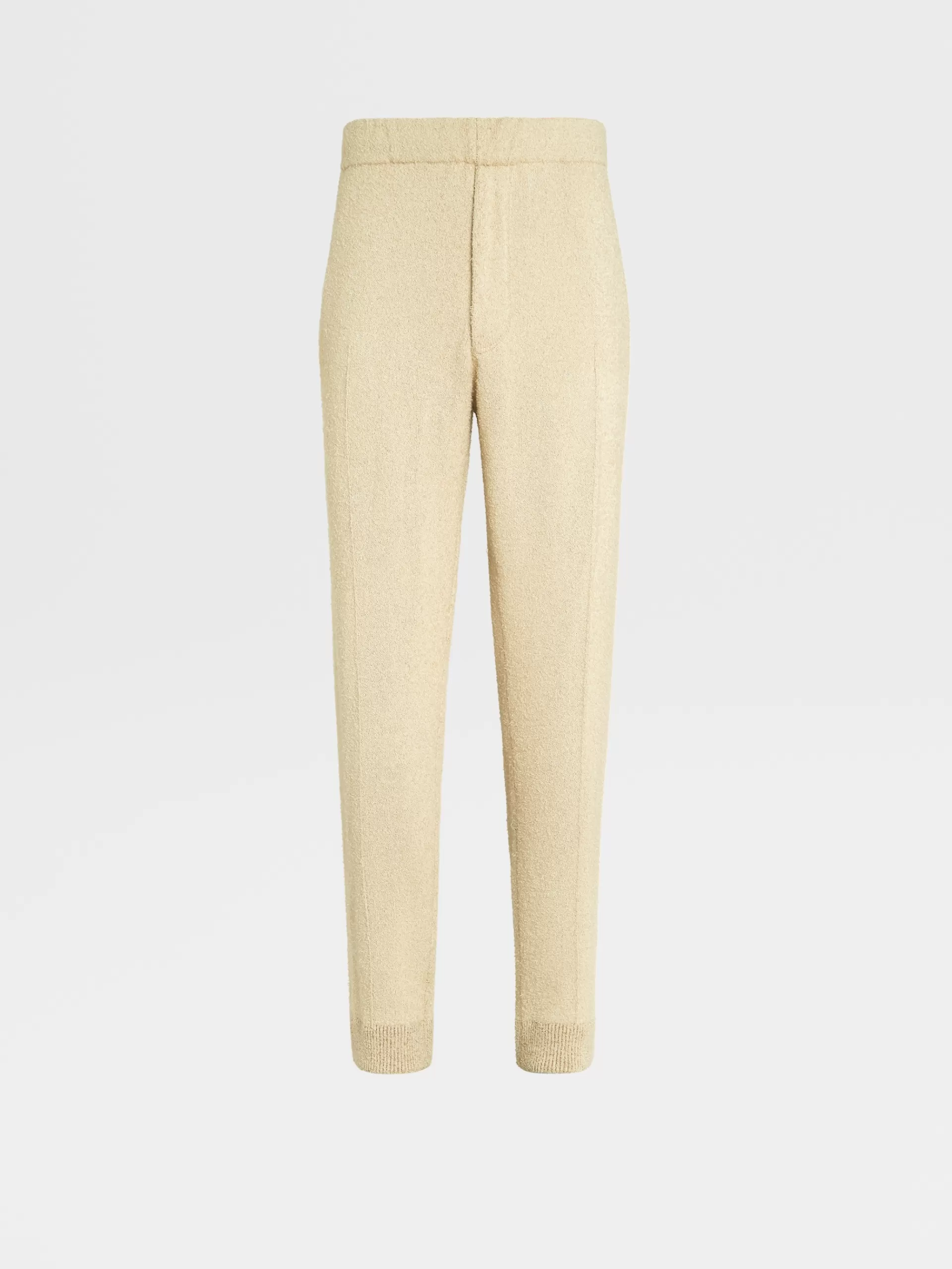 ZEGNA Calças Jogger^Joggers De Malha S Em Seda E Caxemira Bege