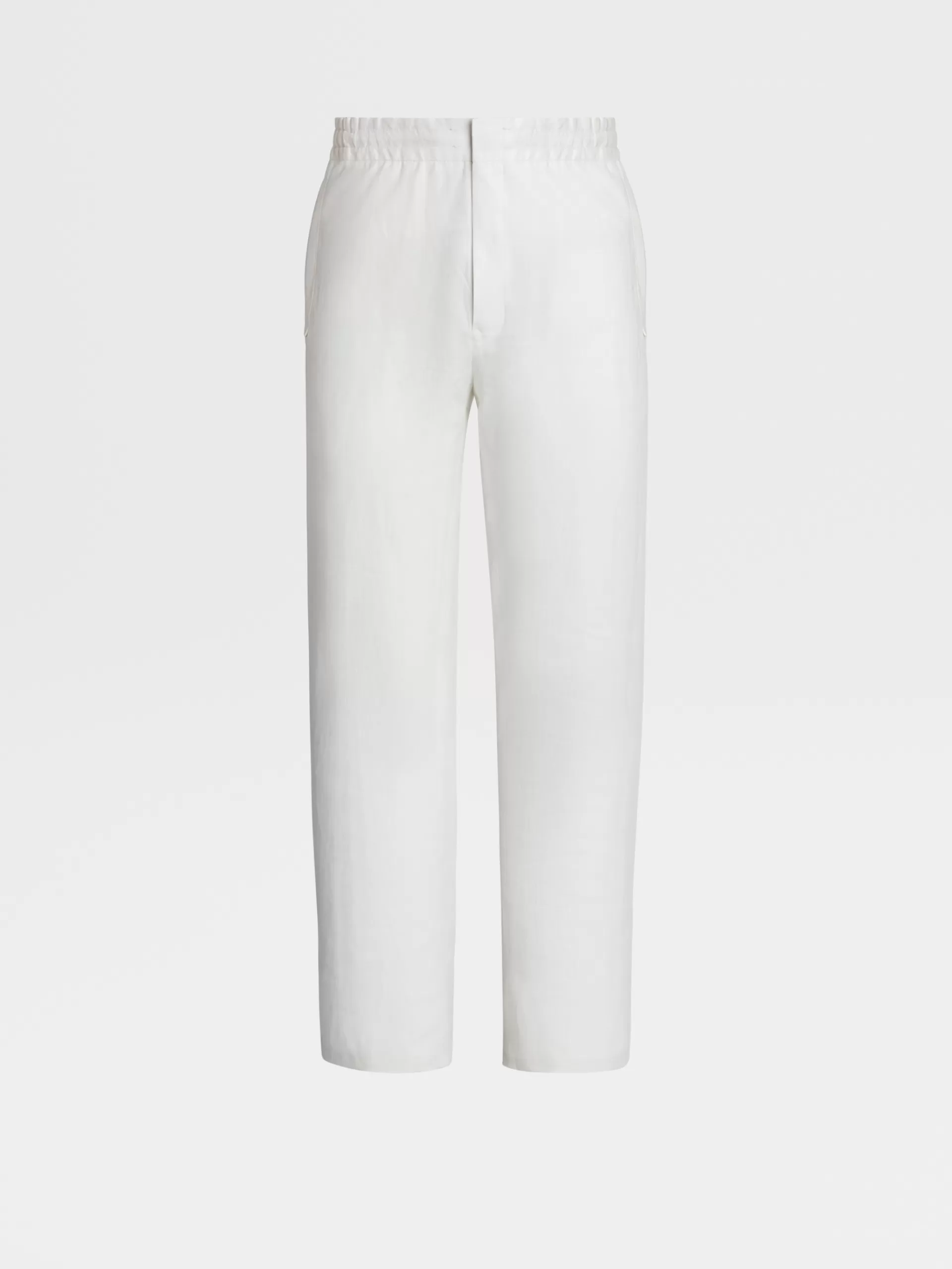 ZEGNA Calças Jogger^Joggers Em Linho Branco