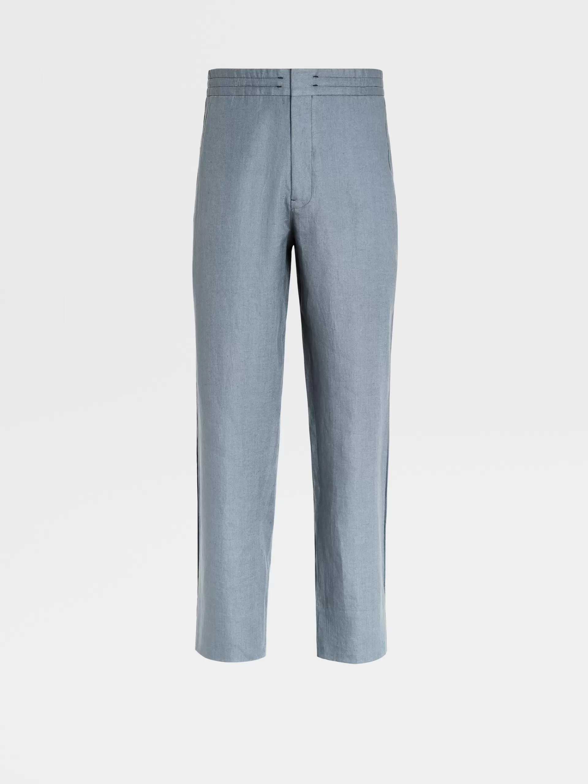 ZEGNA Calças Jogger^Joggers Em Linho Azul Avio