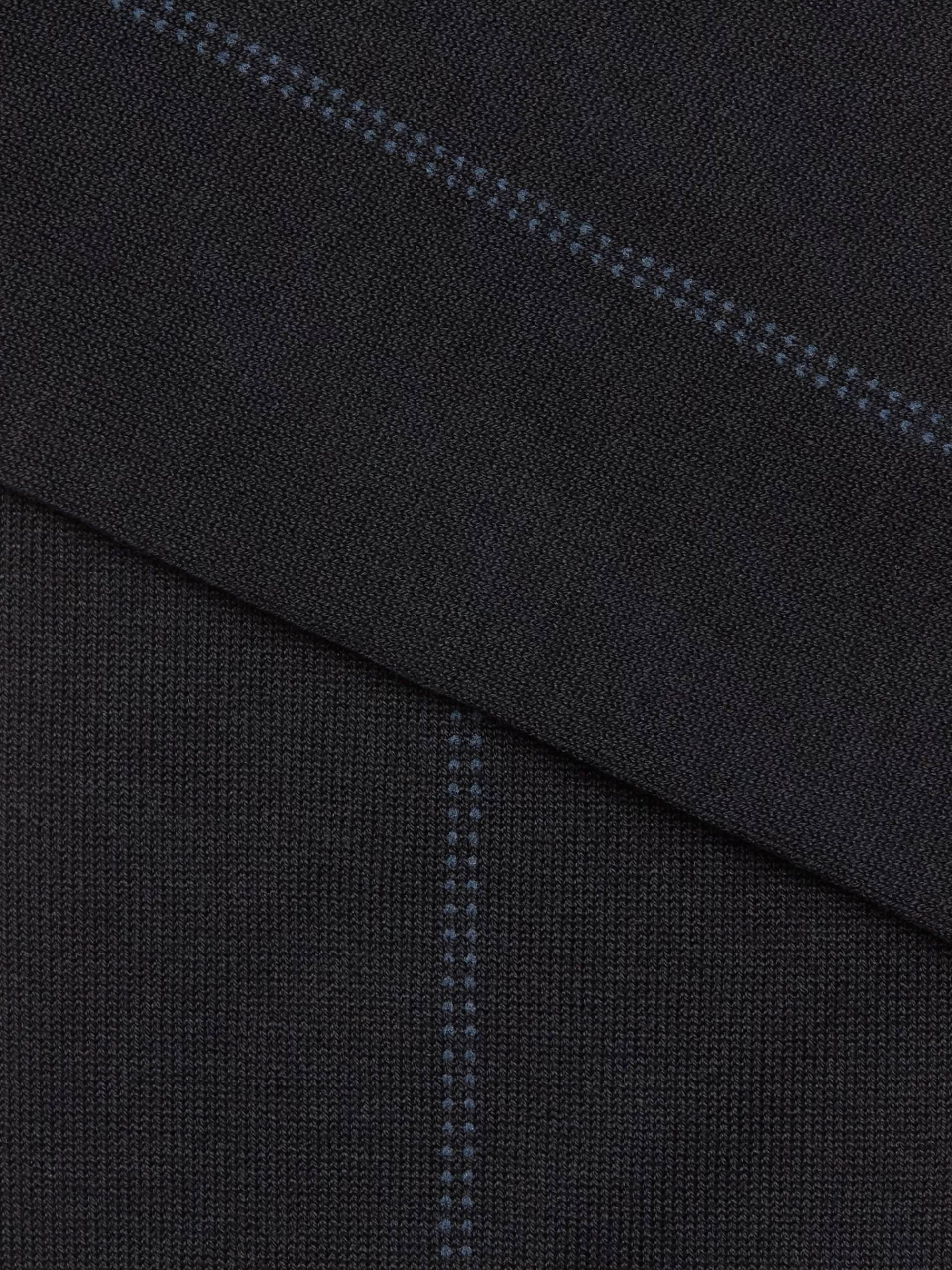 ZEGNA Roupa Interior E Meias^Meias De Cano Medio Baguette Em Mistura De Liocel Azul-Noite