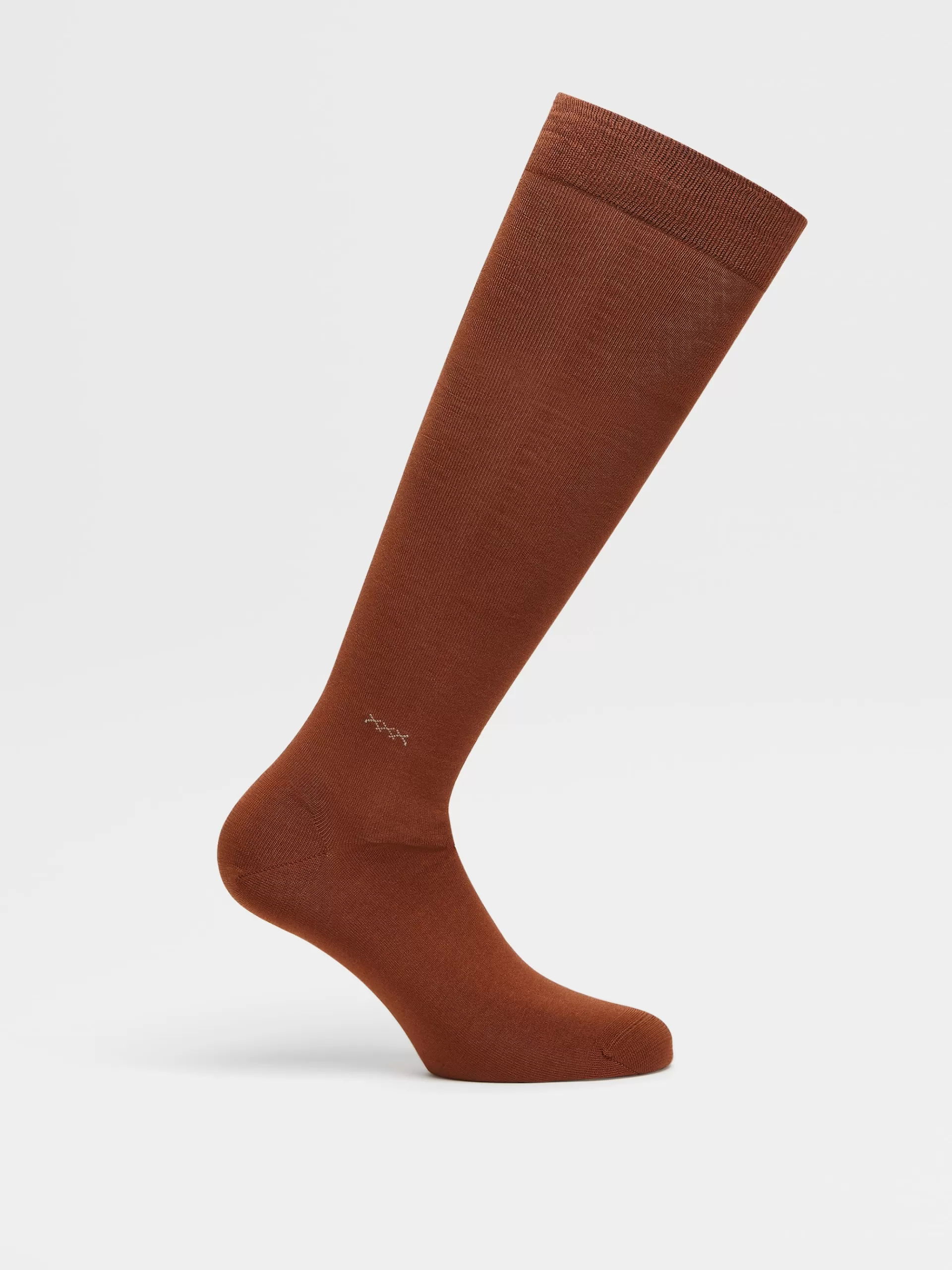 ZEGNA Roupa Interior E Meias^Meias De Cano Medio Everyday Triple X Em Mistura De Liocel Cor Vicunha