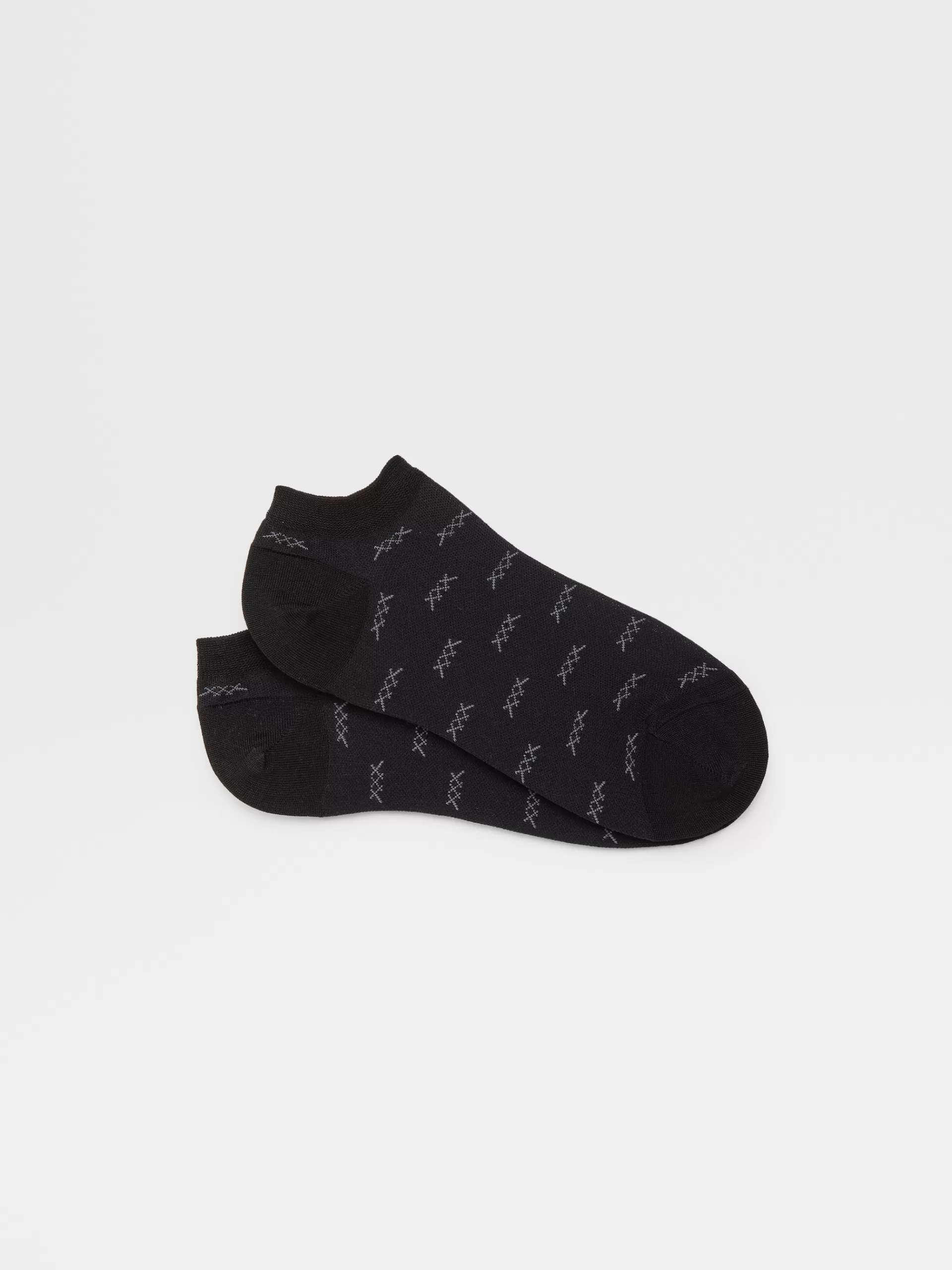 ZEGNA Roupa Interior E Meias^Meias Desportivas De Algodao Filoscozia Preto