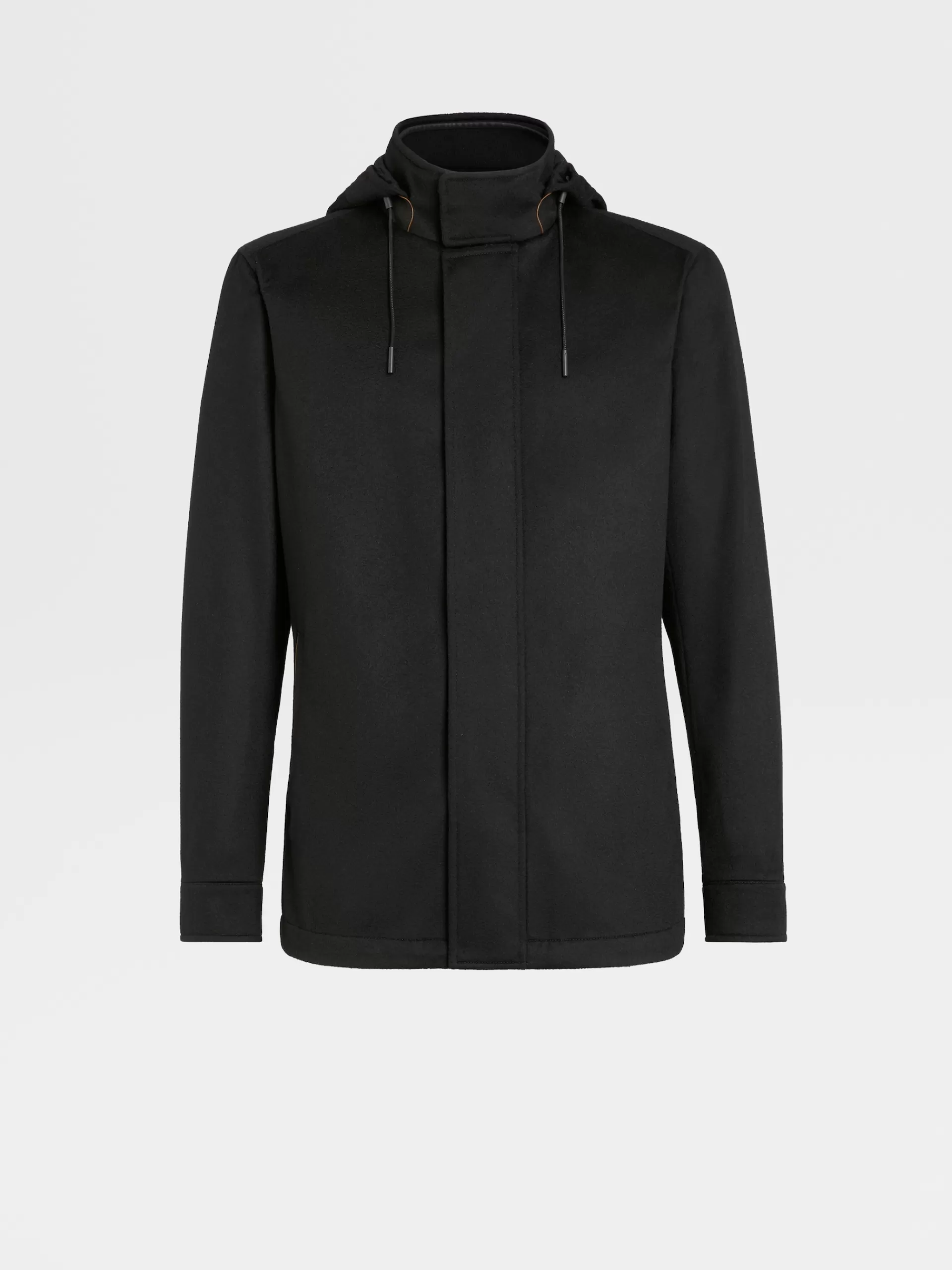 ZEGNA Blusoes E Casacos^Sobrecasaco Com Capuz Oasi Cashmere Lite Preto