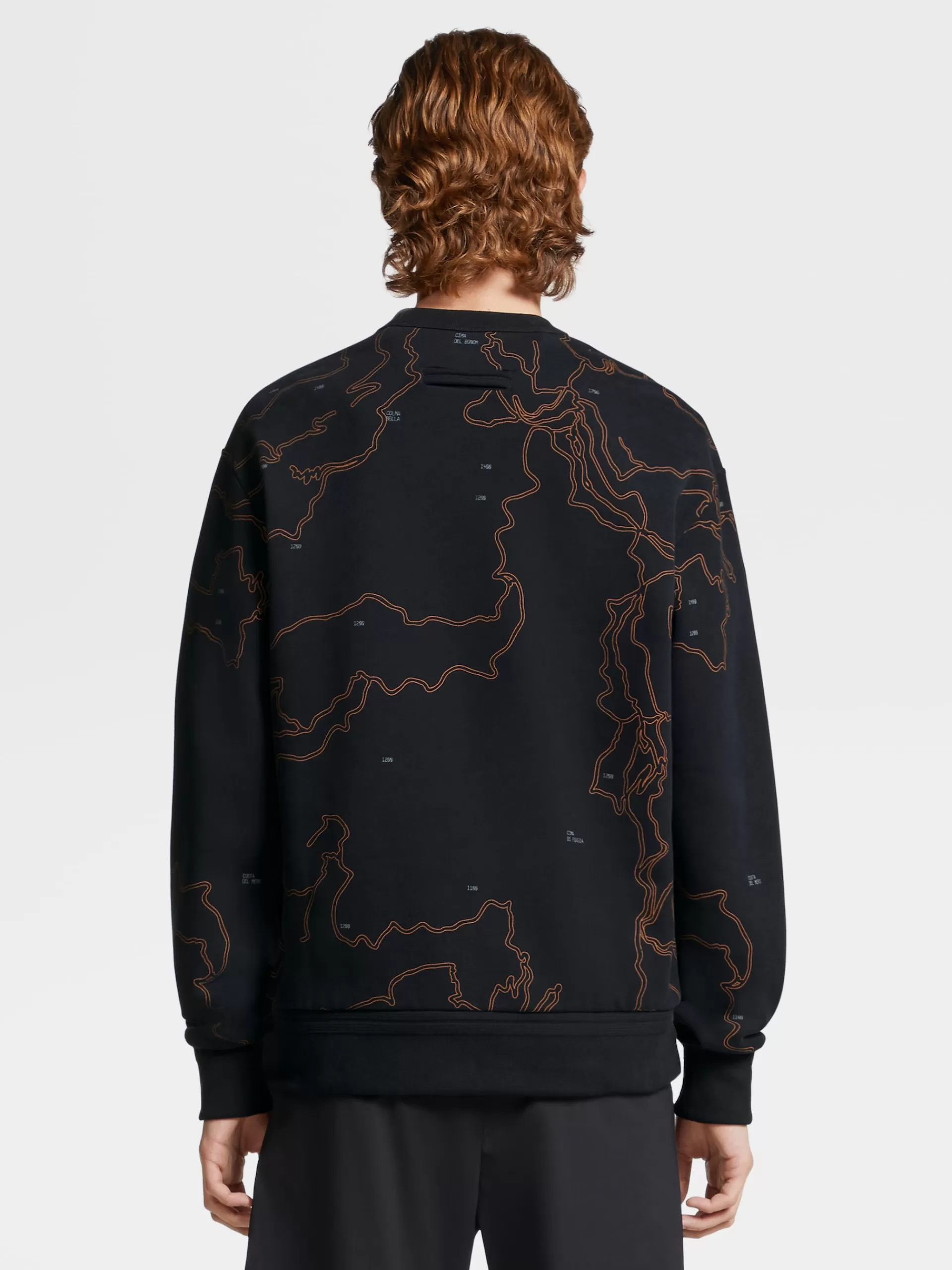 ZEGNA Sweatshirts^Sweatshirt De Gola Redonda Em Algodao #Usetheexisting™ X Norda™ Preta Preto